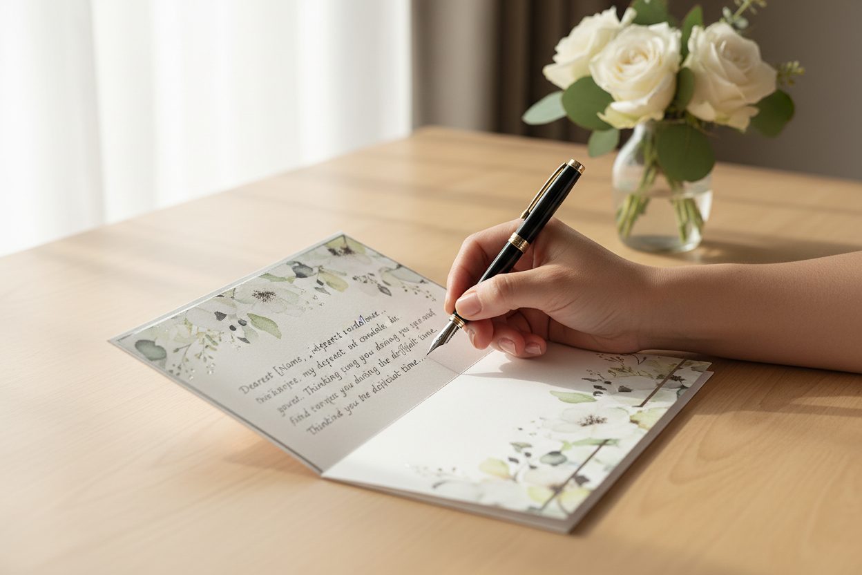 What to Write in a Sympathy Card (and What Flowers to Send)