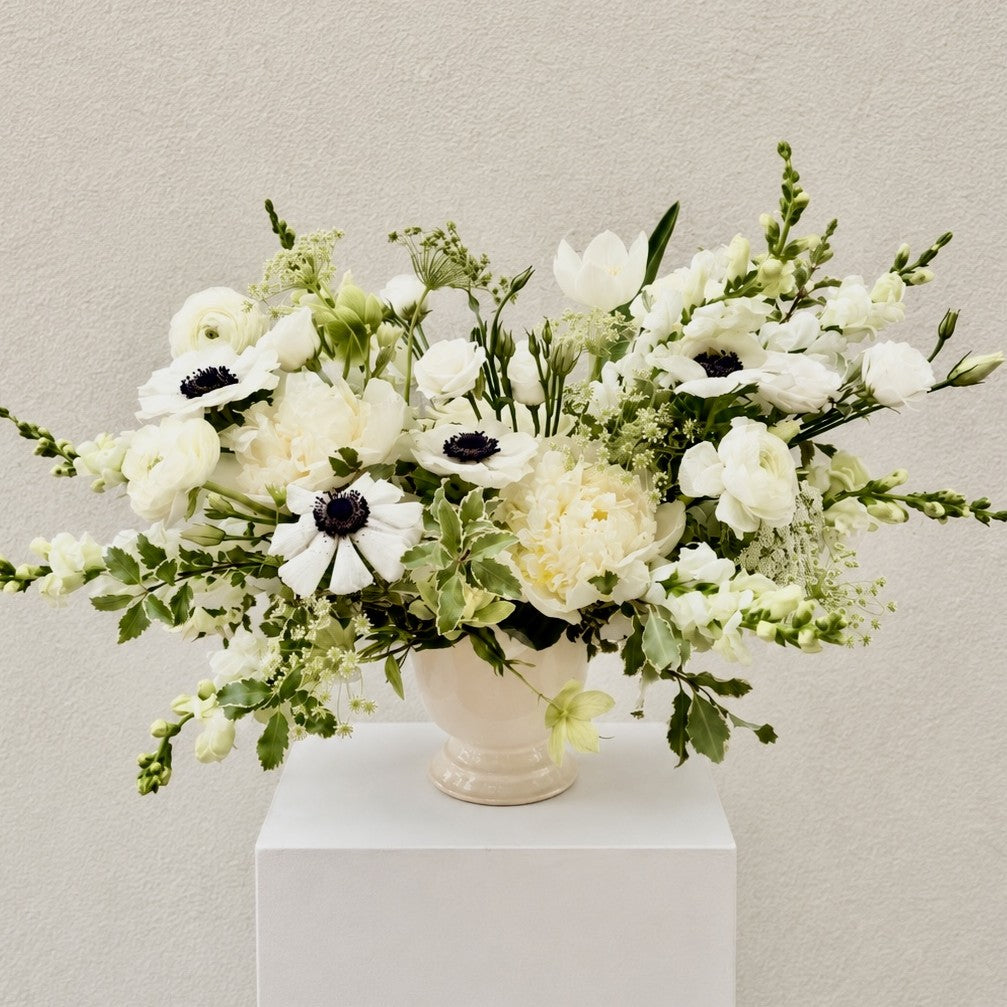 White & Ivory Flower Arrangement