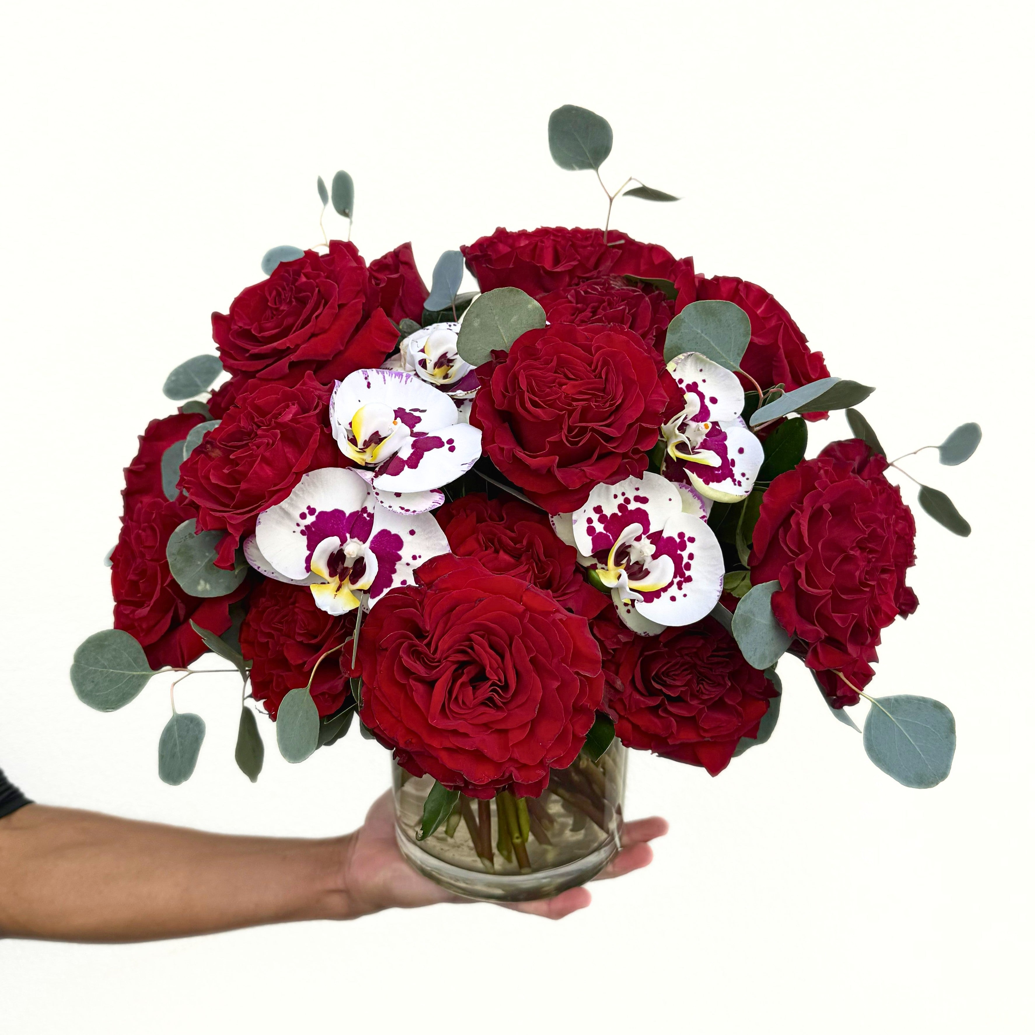 Romantic Roses with Orchids
