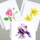 Watercolour Botanical Card