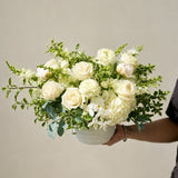 White & Ivory Flower Arrangement