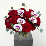 Romantic Roses with Orchids