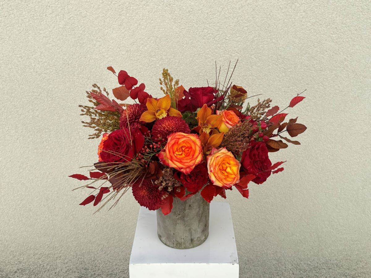 Autumn Ember Vase Arrangement